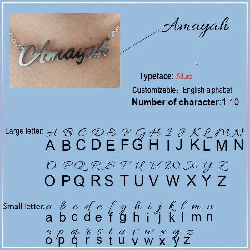 Custom Name Necklace for Women and Men